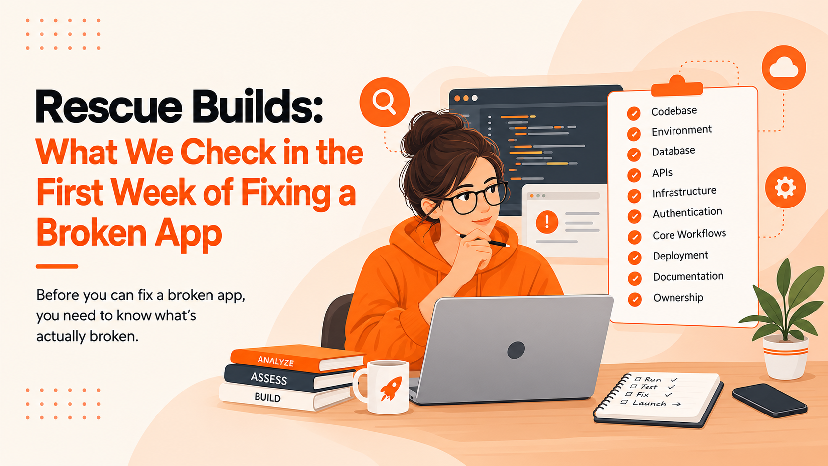 App Rescue: What We Check in the First Week of Fixing a Broken App